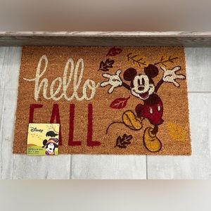 Disney Fall Harvest Thanksgiving Mickey Mouse Outdoor Coir Mat